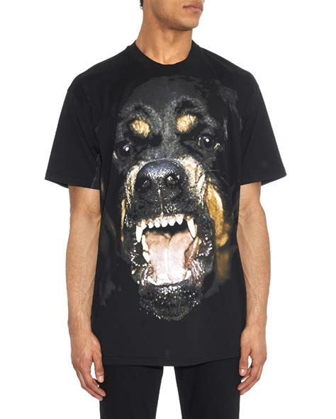 givenchy rottweiler t shirt with stars|givenchy t shirt with holes.